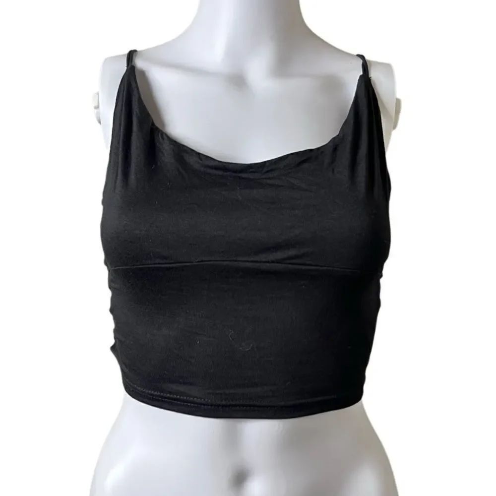 SHEIN open back crop top black Size XS